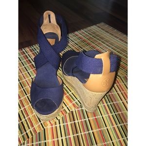 Tory Burch Rope/cork Sole Platforms